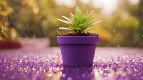 唯美小清新小盆栽植物摄影图片